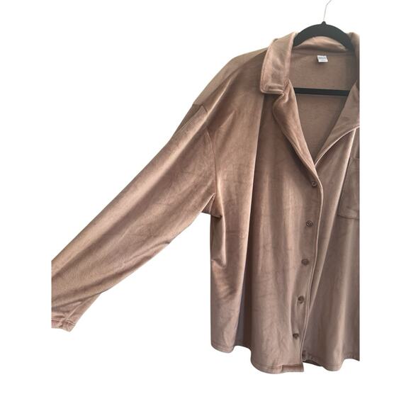 O.N.L.Y Old Navy Loves You Women XL 2pc Lot Velour Button Pajama Top Pants #5275 - Picture 5 of 12